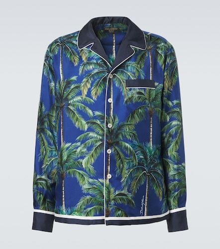 Camisa de sarga de seda estampada - Dolce&Gabbana - Modalova