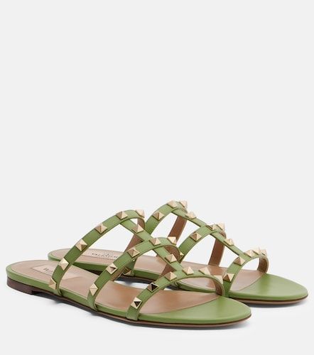 Rockstud leather sandals - Valentino Garavani - Modalova