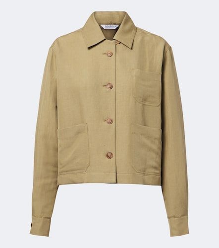 Linen and silk twill jacket - Max Mara - Modalova