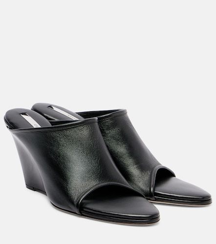 Strap Stretch 75 leather wedge mules - Christen - Modalova