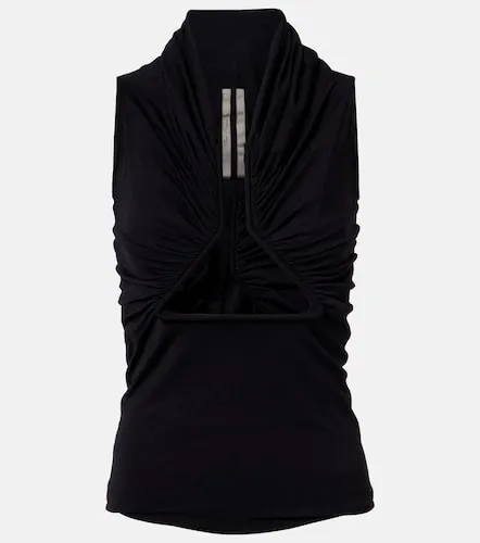Rick Owens Cutout ruched jersey top - Rick Owens - Modalova