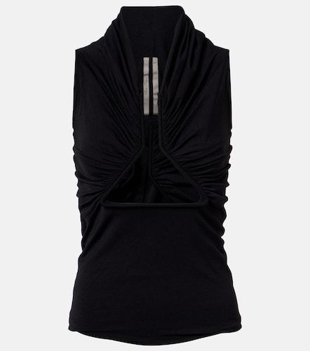 Top in jersey con cut-out e ruches - Rick Owens - Modalova