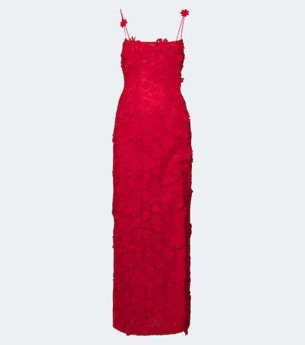 Abito lungo in pizzo guipure - Blumarine - Modalova