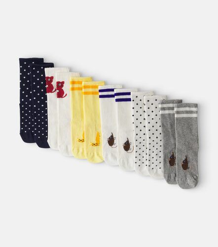 Set de 6 calcetines en mezcla de algodón - Mini Rodini - Modalova
