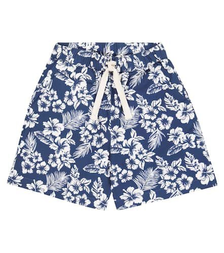 Hibiscus cotton twill Bermuda shorts - The New Society - Modalova