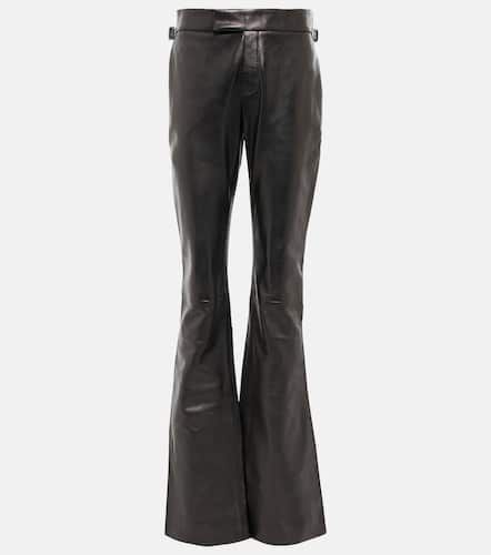 Mid-rise leather flared pants - Tom Ford - Modalova