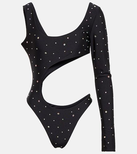 Costume intero con cut-out e cristalli - Alessandra Rich - Modalova