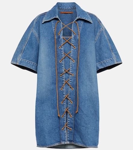 Miniabito Amos in denim - Petar Petrov - Modalova