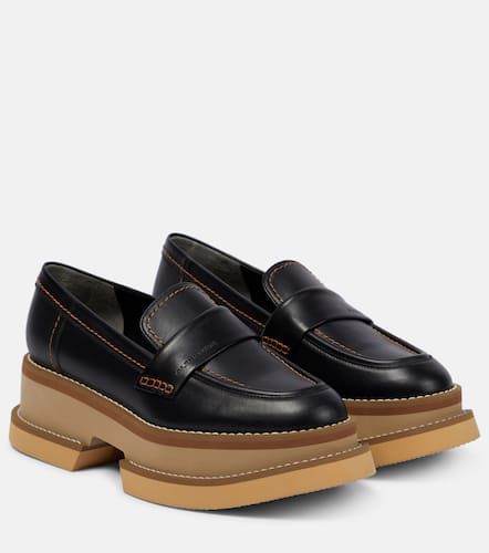Banel leather platform loafers - Clergerie - Modalova