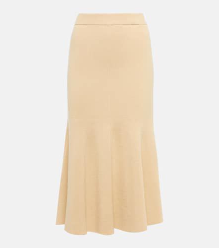 Ribbed-knit cotton-blend midi skirt - Joseph - Modalova