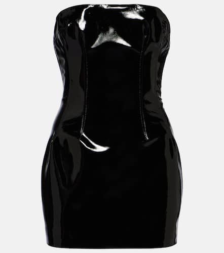 Strapless patent leather minidress - LaQuan Smith - Modalova