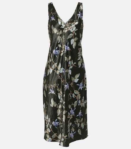 Vince Floral satin midi dress - Vince - Modalova