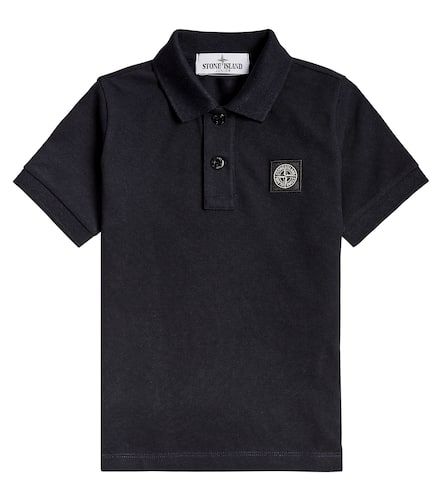 Compass cotton piquÃ© polo shirt - Stone Island Junior - Modalova