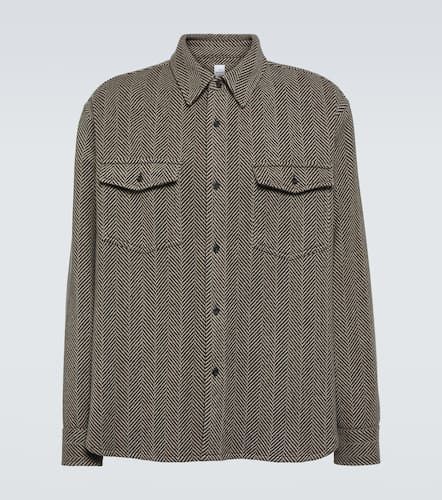 Herringbone cashmere-blend overshirt - Berluti - Modalova