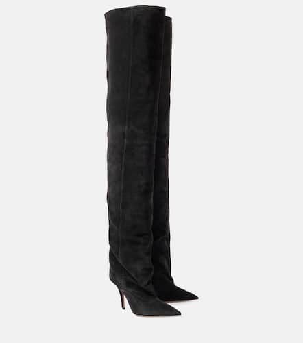 Ines 105 suede over-the-knee boots - Paris Texas - Modalova