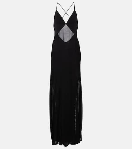 Fleur mesh-paneled jersey gown - Staud - Modalova