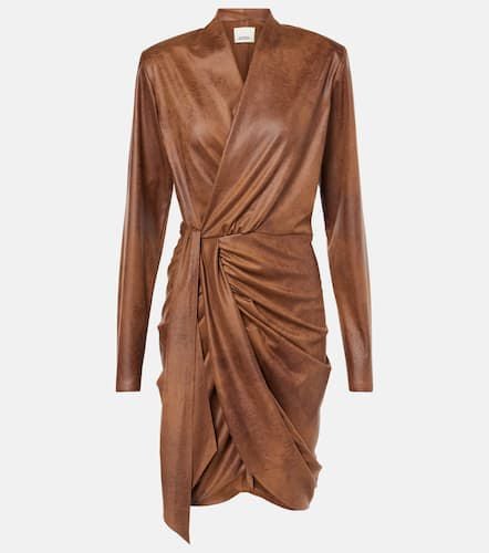 Aleora draped faux suede wrap dress - Isabel Marant - Modalova