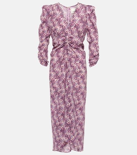 Albini printed silk-blend midi dress - Isabel Marant - Modalova