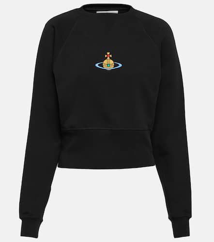 Logo cropped cotton sweatshirt - Vivienne Westwood - Modalova