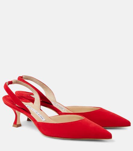 Carolyne Gala Val suede slingback pumps - Manolo Blahnik - Modalova