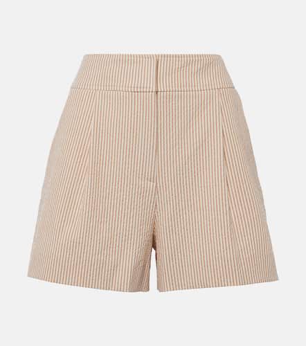 Haina high-rise cotton seersucker shorts - Veronica Beard - Modalova