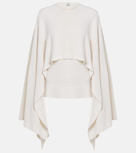 Toteme Knitted silk cape - Toteme - Modalova