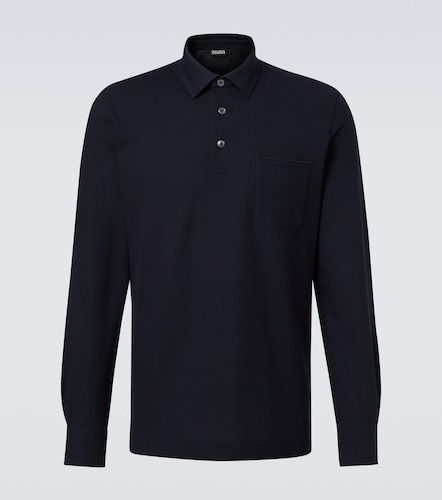 Zegna Polo in cotone con logo - Zegna - Modalova