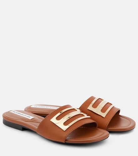 B Buckle leather slides - Victoria Beckham - Modalova