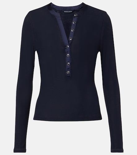 Camiseta con botones Drexler acanalada - Veronica Beard - Modalova