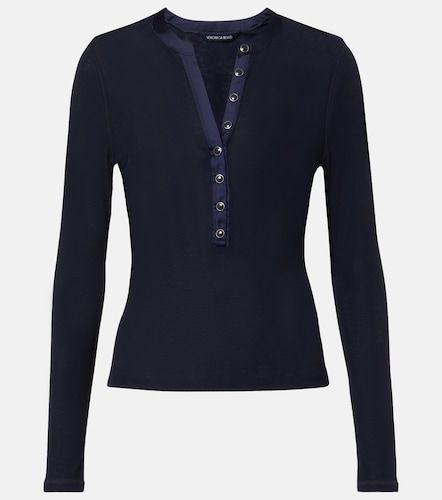 Camiseta con botones Drexler acanalada - Veronica Beard - Modalova