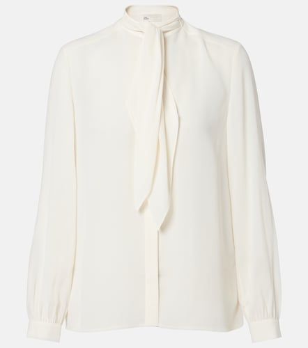 Tie-neck georgette blouse - Tory Burch - Modalova