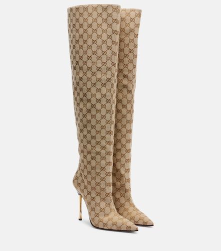 Botas mosqueteras Bombshell de lona GG - Gucci - Modalova