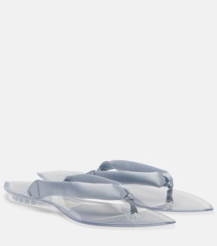 Alaia Invisible satin thong sandals - Alaia - Modalova