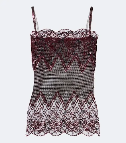 Rabanne Verziertes Top mit Spitze - Rabanne - Modalova