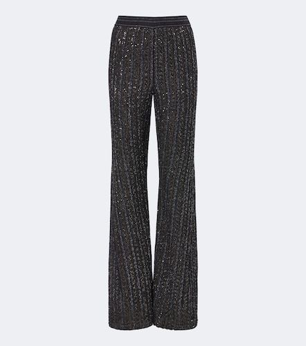 Knitted sequined wide-leg pants - Missoni - Modalova