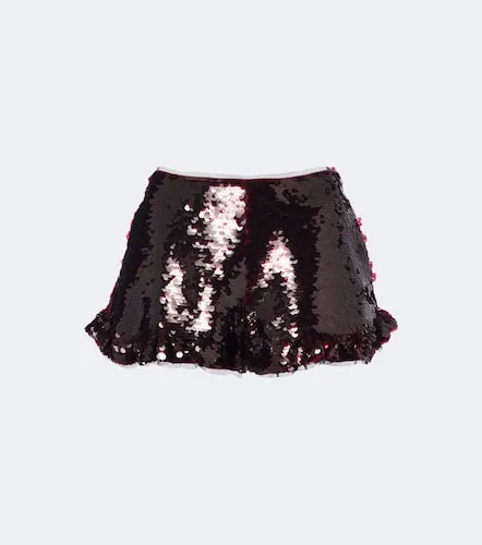 Ruffled sequined shorts - Simone Rocha - Modalova