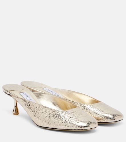 Jimmy Choo Pixie 50 metallic mules - Jimmy Choo - Modalova