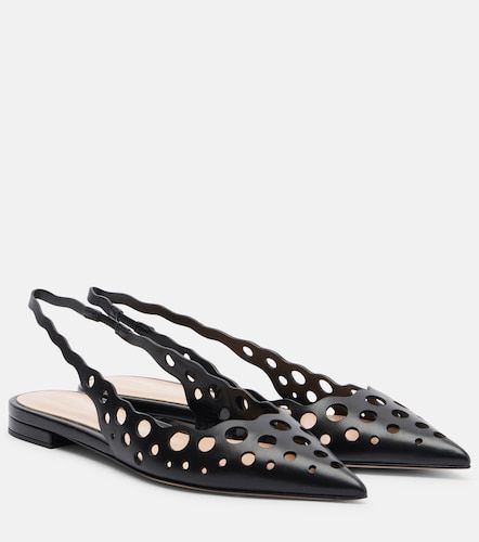 Cutout leather slingback flats - Gianvito Rossi - Modalova