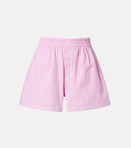 Shorts de popelín de algodón a rayas - Balenciaga - Modalova