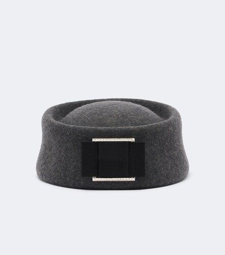 Embellished wool felt hat - Roger Vivier - Modalova
