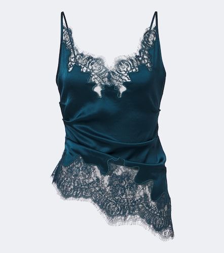 Camisole aus Satin mit Spitze - Jacques Wei - Modalova
