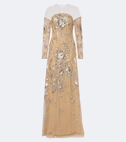 Embellished tulle gown - Georges Hobeika - Modalova