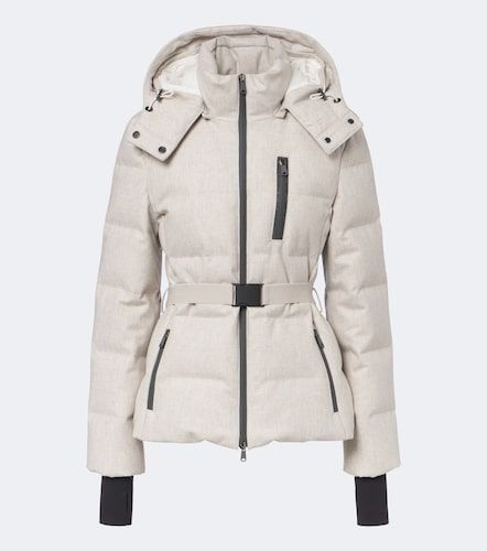 Belted virgin wool down ski jacket - Brunello Cucinelli - Modalova