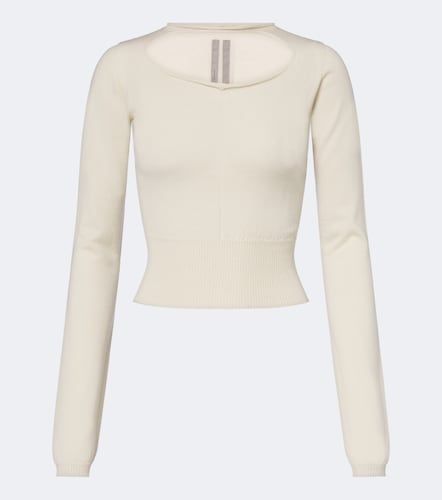 Cropped-Pullover Slashed aus Schurwolle - Rick Owens - Modalova