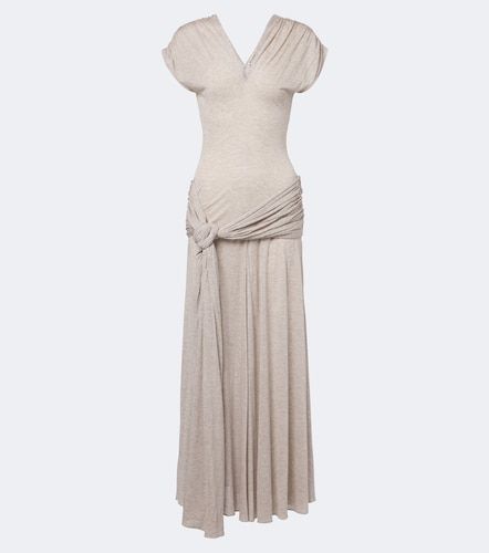 Vestido largo de jersey drapeado - JW Anderson - Modalova