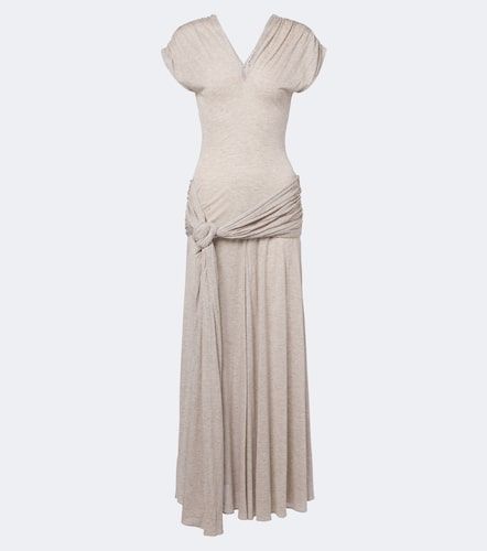 Vestido largo de jersey drapeado - JW Anderson - Modalova