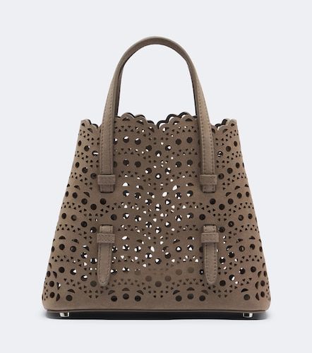 Mina 20 Vienne suede top-handle bag - Alaia - Modalova