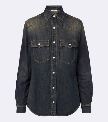 Camicia di jeans in misto cotone - Fendi - Modalova