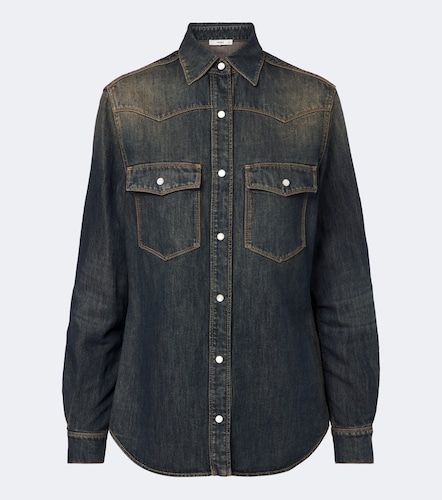 Fendi Camisa de denim de algodón - Fendi - Modalova