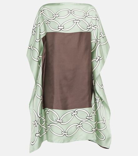 Vestido caftán de seda estampado - Valentino Garavani - Modalova